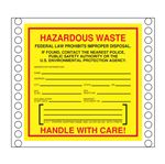 Pin-Fed Hazardous Waste Decal